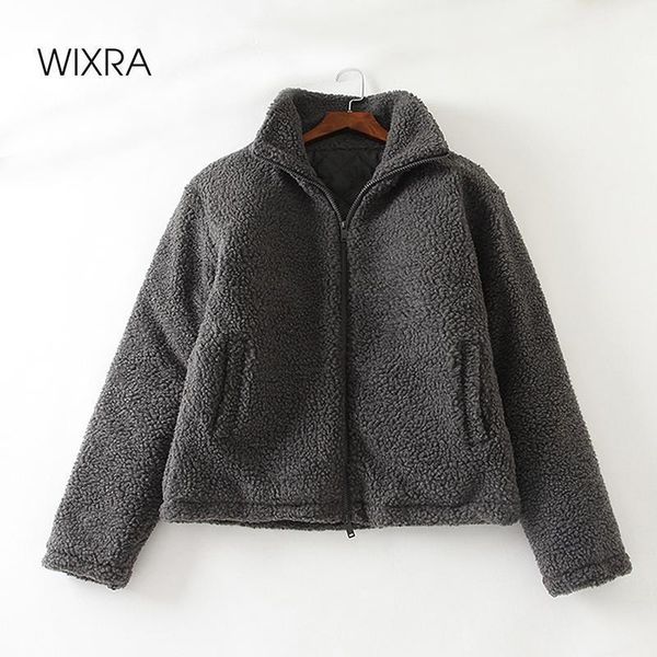 wixra womens zippers jackets ladies pockets solid color lamb wool korean chic street style loose overcoat autumn winter1, Black
wixra womens zippers jackets ladies pockets solid color lamb wool korean chic street style loose overcoat autumn winter1, Black