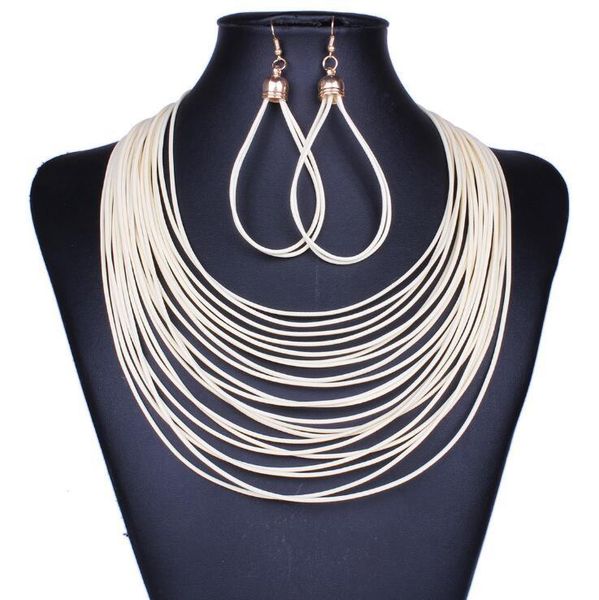 fashion magnetism button multilayer leather chain choker statement necklace women dress long necklace women, Golden;silver
fashion magnetism button multilayer leather chain choker statement necklace women dress long necklace women, Golden;silver