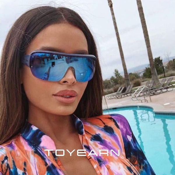 fashion design square sunglasses women men oversized vintage goggle one piece mirror gradient sun glasses uv400, White;black
fashion design square sunglasses women men oversized vintage goggle one piece mirror gradient sun glasses uv400, White;black