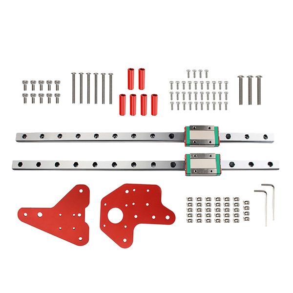 2pcs mini linear rail guide + sliding carriage mgn12h block kit set diy for ender-3/ender-3pro/ender-3 v2
2pcs mini linear rail guide + sliding carriage mgn12h block kit set diy for ender-3/ender-3pro/ender-3 v2