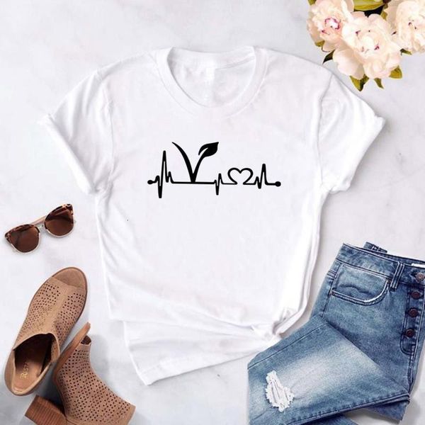 2020 new simple vegetarian vegan heartbeat lifeline women tshirt cotton funny t shirt for lady girl tee hipster t-shirts, White 
2020 new simple vegetarian vegan heartbeat lifeline women tshirt cotton funny t shirt for lady girl tee hipster t-shirts, White