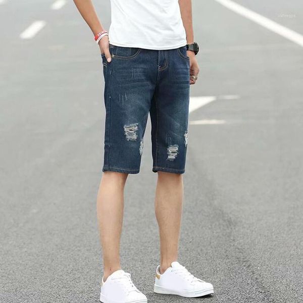 2020 summer brand stretch thin cotton denim jeans male short men knee length soft casual shorts ripped jeans men1, Blue
2020 summer brand stretch thin cotton denim jeans male short men knee length soft casual shorts ripped jeans men1, Blue