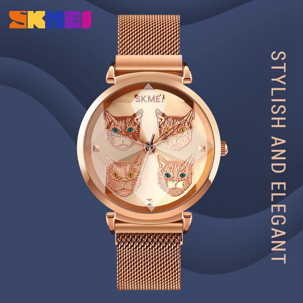 luxury womens watches fashion stainless steel quartz wristwatch brand skmei ladies dress bracelet animal design for gift, Slivery;brown
luxury womens watches fashion stainless steel quartz wristwatch brand skmei ladies dress bracelet animal design for gift, Slivery;brown