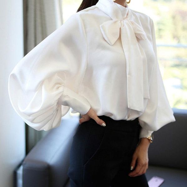 ladies vintage satin shirt women lantern sleeve shirts bow tie neck loose blouse summer 2020 green white office shirt1
ladies vintage satin shirt women lantern sleeve shirts bow tie neck loose blouse summer 2020 green white office shirt1