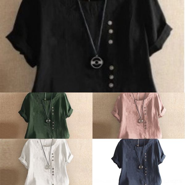 x17gc 2019 linenshort large size casual loose and pullover linen cotton summer sleeve pullover t-shirt cotton and linen women's clothin, White
x17gc 2019 linenshort large size casual loose and pullover linen cotton summer sleeve pullover t-shirt cotton and linen women's clothin, White