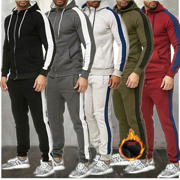 2020 autumn and 2 pieces winter new large size men's zipper sweater stitching casual fashion suit sports suit men's hoodie1, Gray
2020 autumn and 2 pieces winter new large size men's zipper sweater stitching casual fashion suit sports suit men's hoodie1, Gray