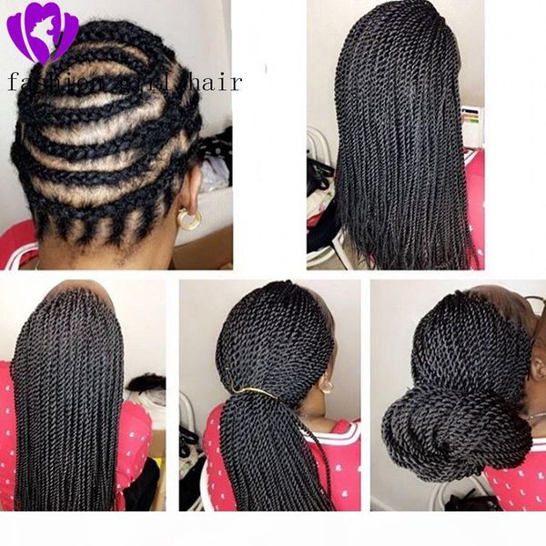 long braided synthetic lace front wigs heat resistant black twist braids with baby hair natural braid wig for black women, Black;brown
long braided synthetic lace front wigs heat resistant black twist braids with baby hair natural braid wig for black women, Black;brown
