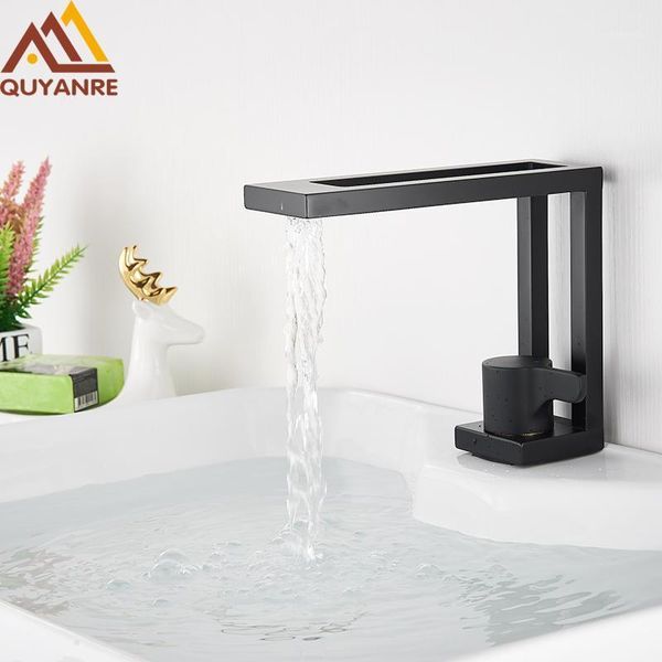 bathroom sink faucets matte black stylish basin faucet square brush gold mixer tap single handle waterfall torneira da bacia1
bathroom sink faucets matte black stylish basin faucet square brush gold mixer tap single handle waterfall torneira da bacia1