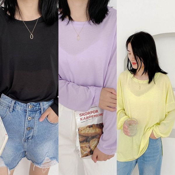 jvicn homemade lantern sleeve t-shirt cotton round neck long sleeve new women's tencel fall 2020 korean loose lanternt-shirt lantern9, White
jvicn homemade lantern sleeve t-shirt cotton round neck long sleeve new women's tencel fall 2020 korean loose lanternt-shirt lantern9, White