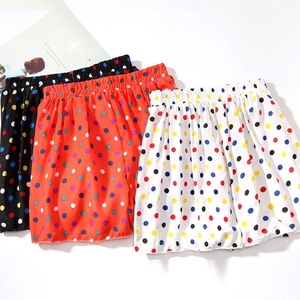 women shorts summer dot print elastic band waist casual ladies loose korean style shorts beachwear women shorts famale clothing, White;black
women shorts summer dot print elastic band waist casual ladies loose korean style shorts beachwear women shorts famale clothing, White;black