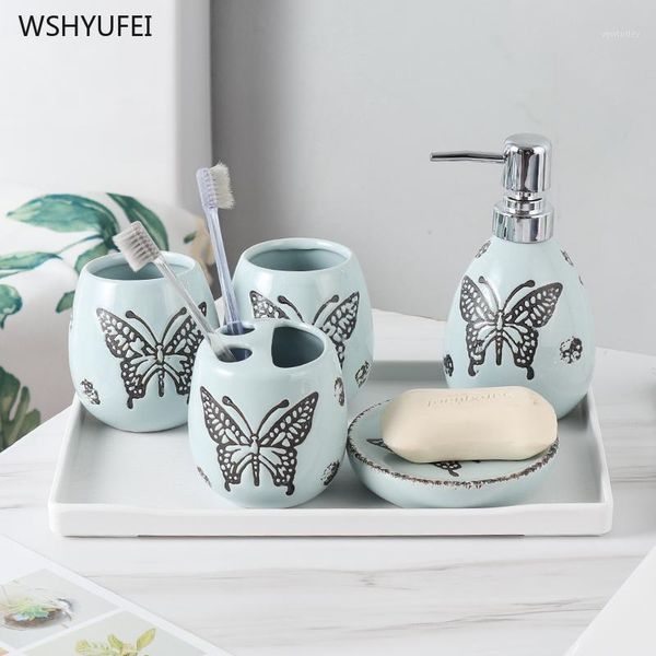 bath accessory set 6pcs direct sales personality light luxury three-dimensional embossed butterfly home wedding comer gift bathroom wash set
bath accessory set 6pcs direct sales personality light luxury three-dimensional embossed butterfly home wedding comer gift bathroom wash set