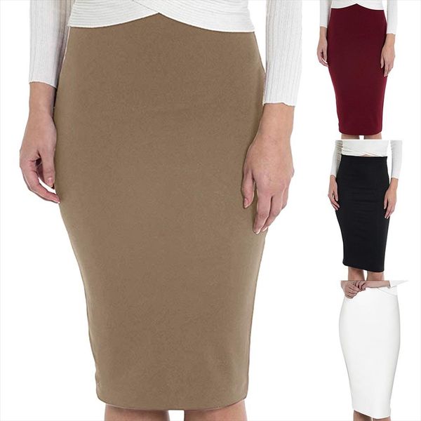 multi color midi formal pencil skirt women 2020 fashion elastic high waist office lady bodycon skirts saias ropa mujer sw, Black
multi color midi formal pencil skirt women 2020 fashion elastic high waist office lady bodycon skirts saias ropa mujer sw, Black