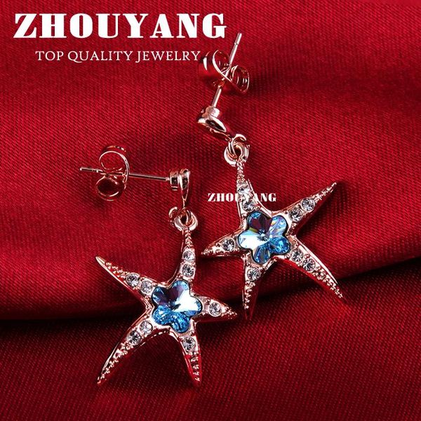 stud zhouyang elegant starfish crystal rose gold color earrings jewelry austrian zye428 zye429, Golden;silver
stud zhouyang elegant starfish crystal rose gold color earrings jewelry austrian zye428 zye429, Golden;silver