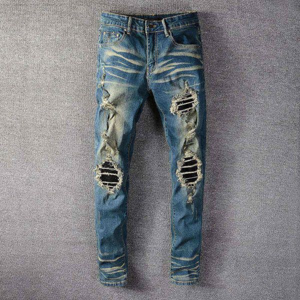 2020 new mens casual straight jeans retro slim skinny jeans fashion designer ripped men hip hop light blue denim pants size 29-42
2020 new mens casual straight jeans retro slim skinny jeans fashion designer ripped men hip hop light blue denim pants size 29-42