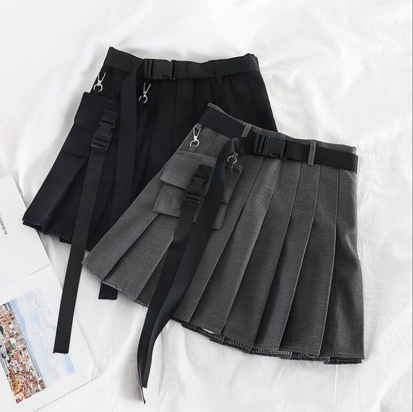 fashion high waist harajuku women skirts safari black short skirt 2020 womens streetwear tooling half-length pleated skirts p6631
fashion high waist harajuku women skirts safari black short skirt 2020 womens streetwear tooling half-length pleated skirts p6631