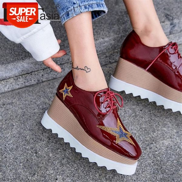 doratasia new big size 42 genuine patent leather flat platform woman shoes girls shoelaces leisure square toe shoes woman flats #fg56
doratasia new big size 42 genuine patent leather flat platform woman shoes girls shoelaces leisure square toe shoes woman flats #fg56
