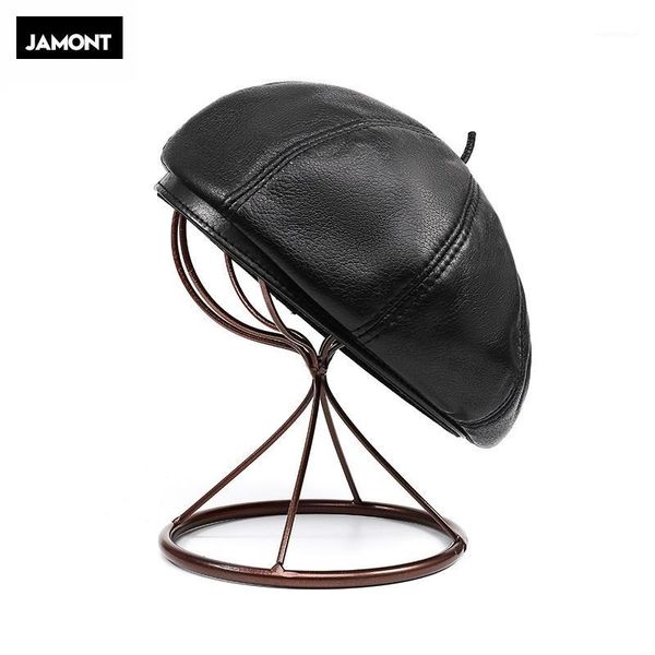 JAMONT women genuine leather beret cap hat 2020 brand new men real sheep leather newsboy berets caps hats1, Blue;gray
JAMONT women genuine leather beret cap hat 2020 brand new men real sheep leather newsboy berets caps hats1, Blue;gray