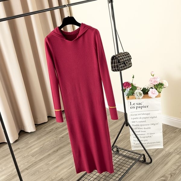 bygouby autumn winter high street women sweater dress chic hooded knitted midi dresses split up straight dress robe femme 201027, Black;gray
bygouby autumn winter high street women sweater dress chic hooded knitted midi dresses split up straight dress robe femme 201027, Black;gray