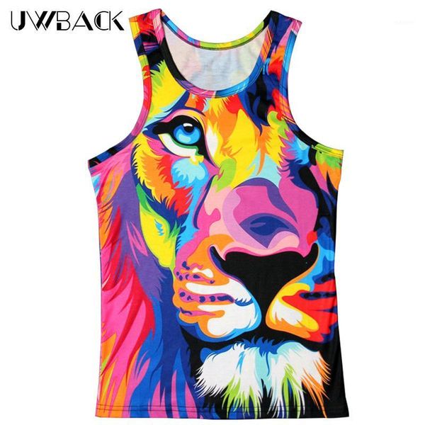 wholesale- uwback 2017 new summer 3d print colored tiger vest men novelty o-neck tank caa5231, White;black
wholesale- uwback 2017 new summer 3d print colored tiger vest men novelty o-neck tank caa5231, White;black