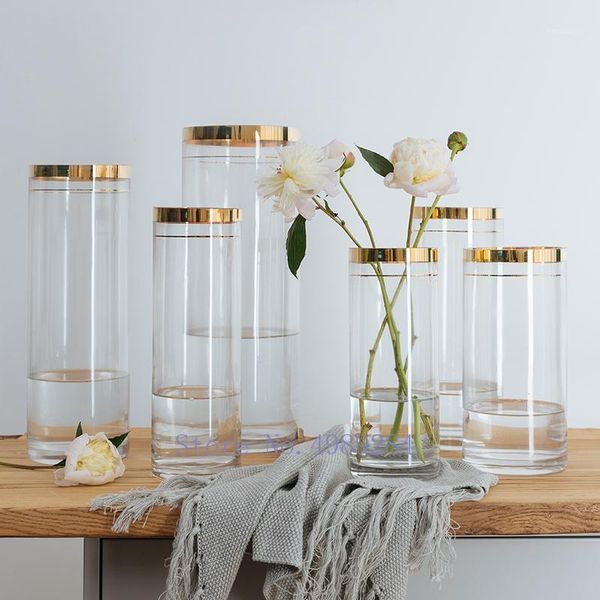 nordic creative glass vase gold wedding decoration golden rim home living room hydroponics flower arrangement accessories1
nordic creative glass vase gold wedding decoration golden rim home living room hydroponics flower arrangement accessories1