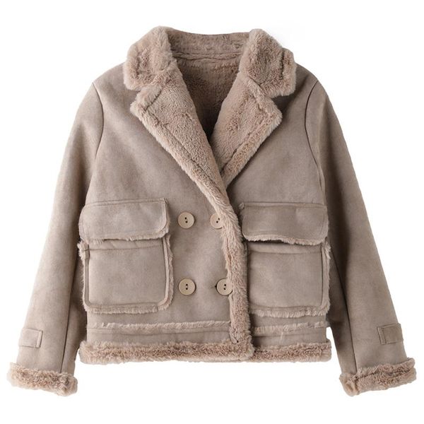 short automotive woman fur leather jackets and coats double breasted winter warm biker khaki fur coat for women overcoats a252, Black
short automotive woman fur leather jackets and coats double breasted winter warm biker khaki fur coat for women overcoats a252, Black