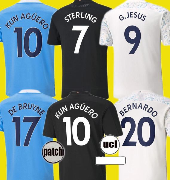 sterling kun aguero 2020 2021 home away 3rd city soccer jersey man de bruyne gesus bernardo mahrez rodrigo 20 21 football shirt, Black;yellow
sterling kun aguero 2020 2021 home away 3rd city soccer jersey man de bruyne gesus bernardo mahrez rodrigo 20 21 football shirt, Black;yellow
