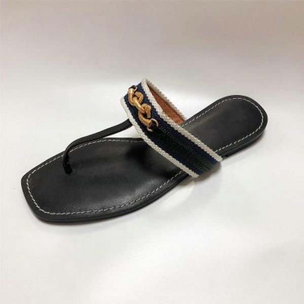 summer style metal chain buckle women brand slippers square toe flip-flop sandalsblack white leather ladies slippers big size 42, Black
summer style metal chain buckle women brand slippers square toe flip-flop sandalsblack white leather ladies slippers big size 42, Black