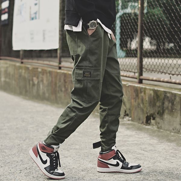 korean version the trend of casual trousers feet harem cargo pants loose ins overalls men's fashion brand, Black
korean version the trend of casual trousers feet harem cargo pants loose ins overalls men's fashion brand, Black