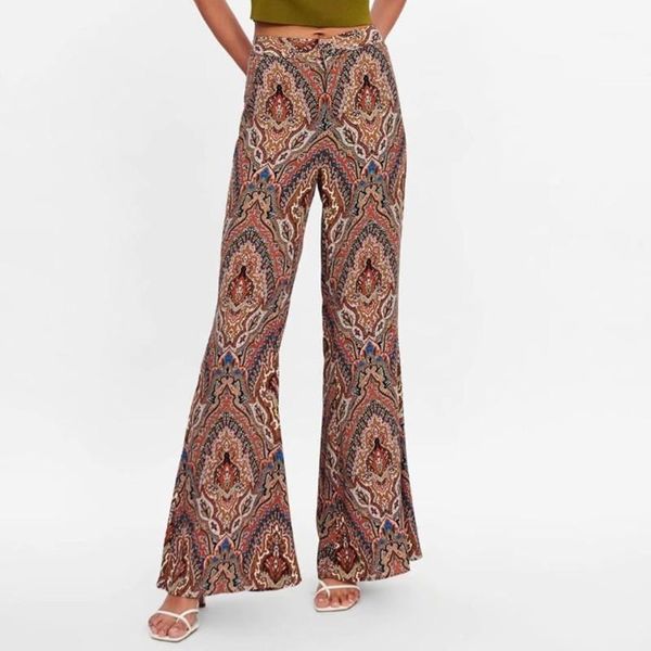 boho print wide leg pants women spring summer fall casual fashion high waist bohemian style flare trousers bottoms1, Black;white
boho print wide leg pants women spring summer fall casual fashion high waist bohemian style flare trousers bottoms1, Black;white