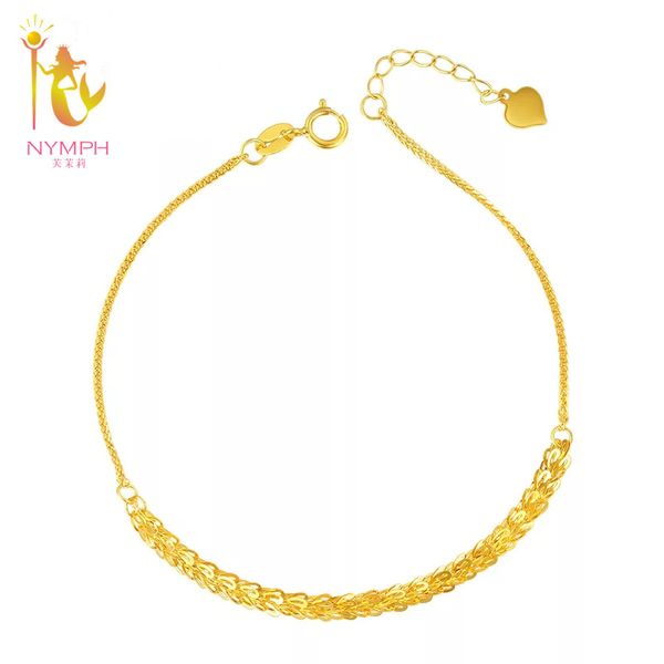 nymph real 18k gold jewelry bracelet pure au750 charm fine phoenix tail bracelet for women wedding gift s502 1028, Black
nymph real 18k gold jewelry bracelet pure au750 charm fine phoenix tail bracelet for women wedding gift s502 1028, Black