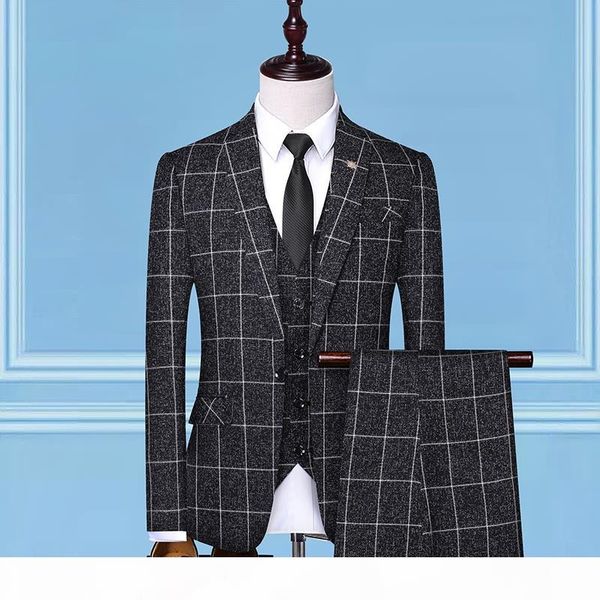 british style suit plaid mens vest+blazer+pants fashion design high-end slim wedding banquet business suit 3 piece formal, White;black
british style suit plaid mens vest+blazer+pants fashion design high-end slim wedding banquet business suit 3 piece formal, White;black