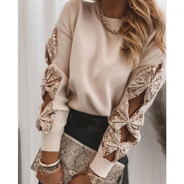 women's sweaters autumn winter women sweater pullover tunic sequins bowknot long sleeve knitted fashion solid color shirt 1, White;black
women's sweaters autumn winter women sweater pullover tunic sequins bowknot long sleeve knitted fashion solid color shirt 1, White;black