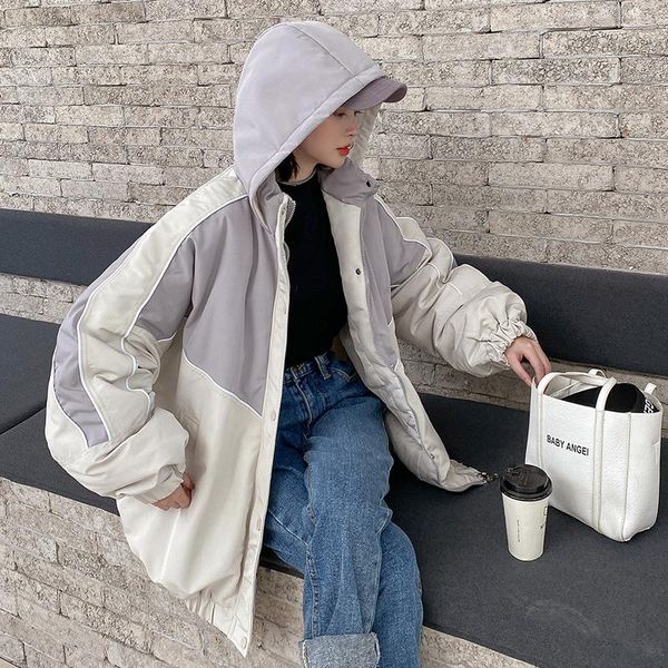 winter women jacket harajuku cotton-padded jacket women's loose casual coat parka plus size basic jackets coats outerwear, Black
winter women jacket harajuku cotton-padded jacket women's loose casual coat parka plus size basic jackets coats outerwear, Black