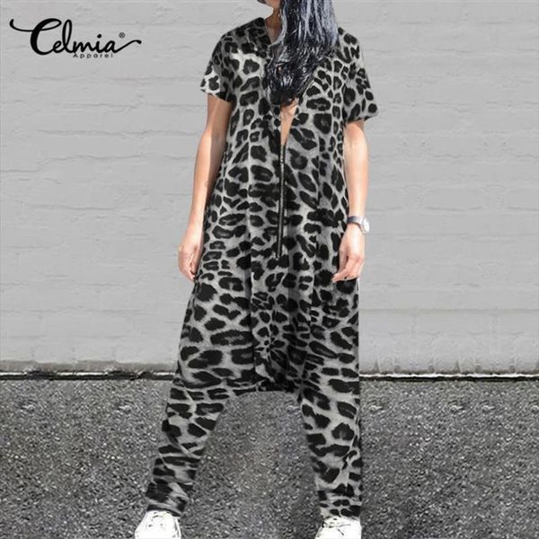 2020 summer rompers long jumpsuits women vintage leopard print drop crotch summer short sleeve zipper casual playsuits 7, Black;white
2020 summer rompers long jumpsuits women vintage leopard print drop crotch summer short sleeve zipper casual playsuits 7, Black;white