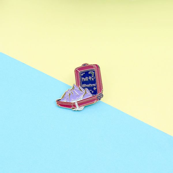 mountain flowing water metal badge fashion cartoon suitcase enamel brooch cute traveler lapel backpack jewelry accessories gift, Blue
mountain flowing water metal badge fashion cartoon suitcase enamel brooch cute traveler lapel backpack jewelry accessories gift, Blue
