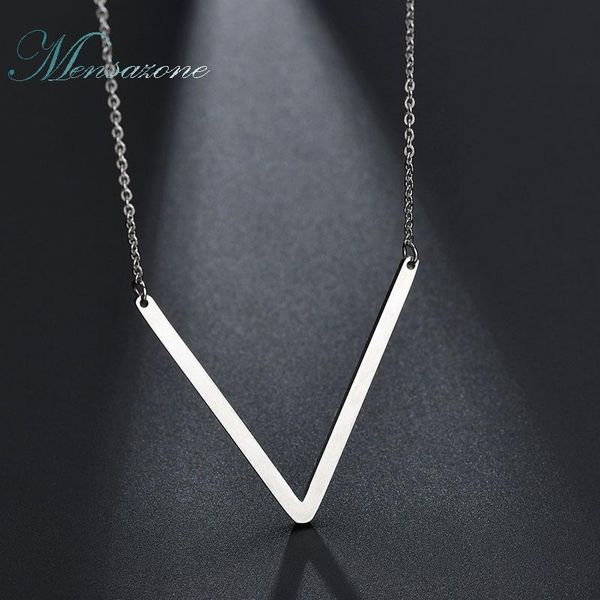 mensazone fashion letter v stainless steel kolye chain statement necklace for women girl lady bijoux femme jewelry, Silver
mensazone fashion letter v stainless steel kolye chain statement necklace for women girl lady bijoux femme jewelry, Silver