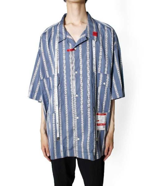casual shirts 21ss mikara yasuhiro sanyuan kangyu cotton linen tape stripe men's and women's loose short sleeve shirt, White;black
casual shirts 21ss mikara yasuhiro sanyuan kangyu cotton linen tape stripe men's and women's loose short sleeve shirt, White;black