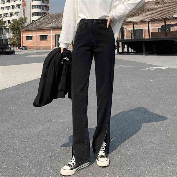 vintage split mom jeans woman plus size denim pants bell bottom jeans high waist trousers women blue black, Black;white
vintage split mom jeans woman plus size denim pants bell bottom jeans high waist trousers women blue black, Black;white