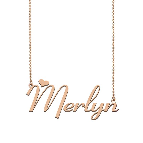 merlyn name necklace custom nameplate pendant for women girls birthday gift kids friends jewelry 18k gold plated stainless steel, Silver
merlyn name necklace custom nameplate pendant for women girls birthday gift kids friends jewelry 18k gold plated stainless steel, Silver