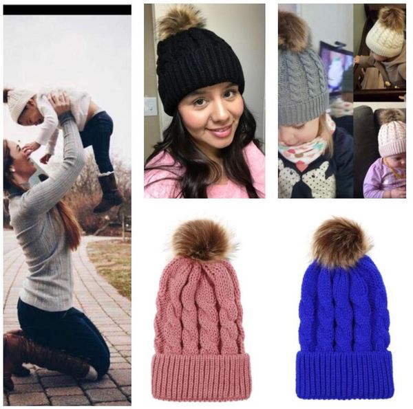 beanie autumn winter warm parent-child crochet hats children adults knitted caps outdoor casual sport skull cap with big pom pom hat e101905, Yellow
beanie autumn winter warm parent-child crochet hats children adults knitted caps outdoor casual sport skull cap with big pom pom hat e101905, Yellow