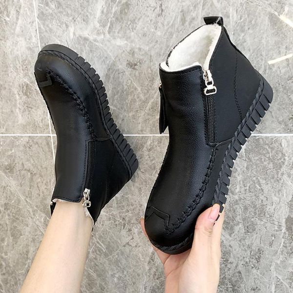 women's rubber boots shoes australia platform flat heel zipper winter footwear round toe rain snow padded 2021 low ladies, Black
women's rubber boots shoes australia platform flat heel zipper winter footwear round toe rain snow padded 2021 low ladies, Black