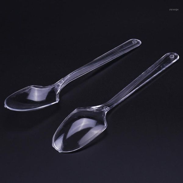 100pcs / bag disposable transparent spoon plastic pp ice cream spoon coffee stirring for kitchen1
100pcs / bag disposable transparent spoon plastic pp ice cream spoon coffee stirring for kitchen1