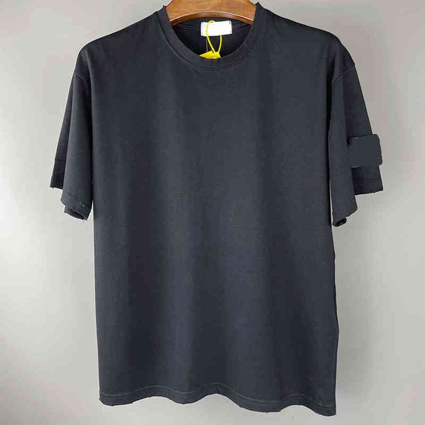 men's t-shirts solid simplicity summer badge casual cotton loose short sleeves for men and women jrce, White;black
men's t-shirts solid simplicity summer badge casual cotton loose short sleeves for men and women jrce, White;black