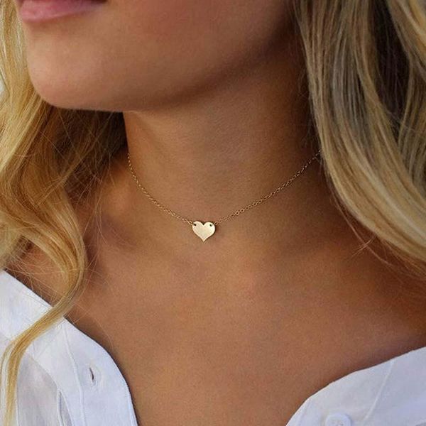 tiny love heart choker necklace gold dainty everyday charms necklaces simple women summer jewelry party gift, Golden;silver
tiny love heart choker necklace gold dainty everyday charms necklaces simple women summer jewelry party gift, Golden;silver