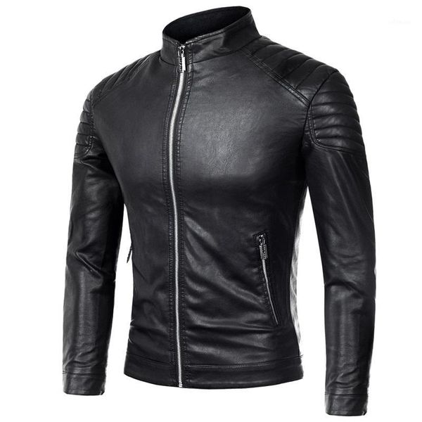 leather jacket handsome slim 2020 spring and autumn new fashion new leather jacket stand collar tide1, Black
leather jacket handsome slim 2020 spring and autumn new fashion new leather jacket stand collar tide1, Black