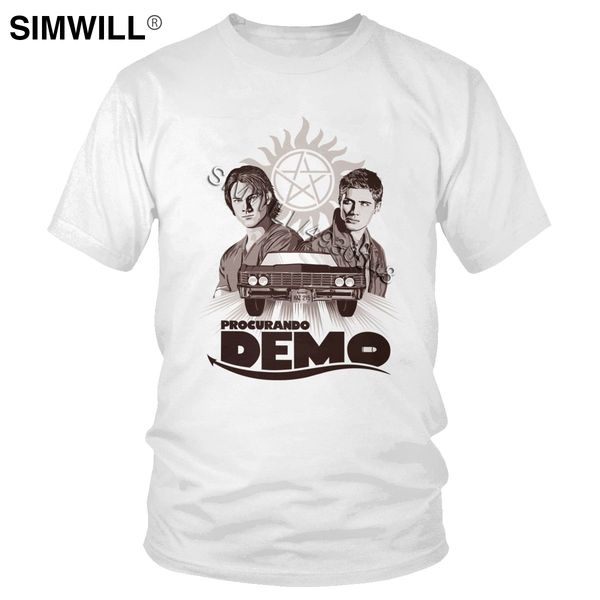 summer new supernatural tee short sleeves the winchesters procurando demo brothers dean and sam gift hooded sweatshirt hoodie men t shirt 
summer new supernatural tee short sleeves the winchesters procurando demo brothers dean and sam gift hooded sweatshirt hoodie men t shirt