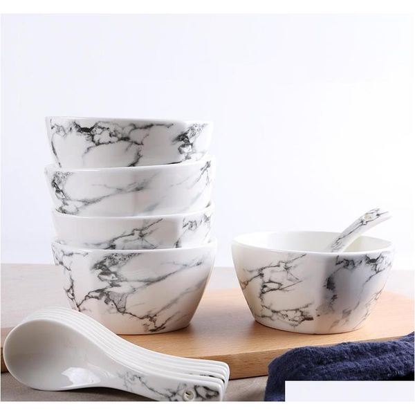 europe style bowl marble dinner spoon bowl ceramic table accessorie sqcrld ppshop01 
europe style bowl marble dinner spoon bowl ceramic table accessorie sqcrld ppshop01