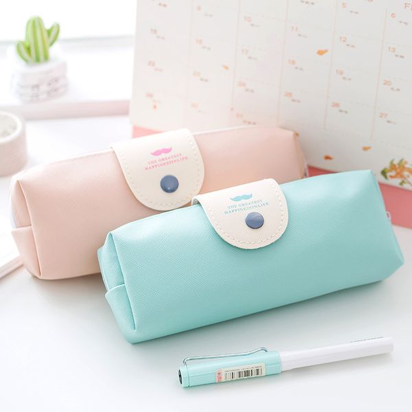Korean Cute Candy Color Pencil Case PU Leather School Student Pen Bag Box for Boy Girl Stationery Supplies
Korean Cute Candy Color Pencil Case PU Leather School Student Pen Bag Box for Boy Girl Stationery Supplies