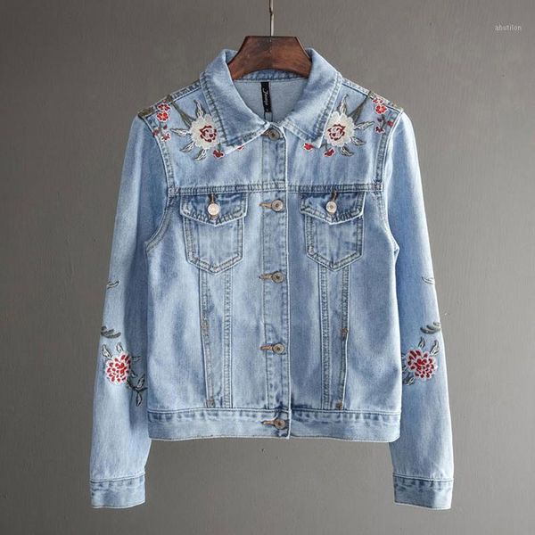 women's jackets embroidered denim jacket female spring and autumn letters students bf wind loose thin clothing tide1, Black;brown
women's jackets embroidered denim jacket female spring and autumn letters students bf wind loose thin clothing tide1, Black;brown
