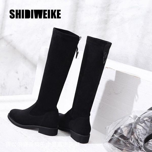 2020 women long boots autumn winter ladies fashion low heel shoes over the knee thigh high suede joker boots v9991, Black
2020 women long boots autumn winter ladies fashion low heel shoes over the knee thigh high suede joker boots v9991, Black